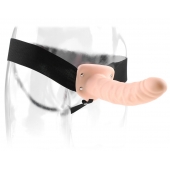 Полый страпон 8  Hollow Strap-On телесного цвета - 19 см. - Pipedream - купить с доставкой в Находке