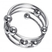 Большое металлическое кольцо под головку пениса - ToyFa - купить с доставкой в Находке