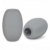 Серый двусторонний мастурбатор MINI BUBBLE - Zolo - в Находке купить с доставкой