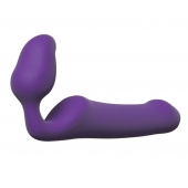 Фиолетовый безремневой страпон Queens L - Adrien Lastic - купить с доставкой в Находке
