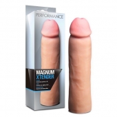 Телесная фаллическая насадка на пенис Magnum Xtender - 23 см. - Blush Novelties - в Находке купить с доставкой
