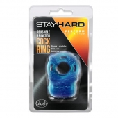 Голубое эрекционное виброкольцо Reusable 5 Function Cock Ring - Blush Novelties - в Находке купить с доставкой