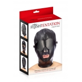 Маска-шлем с отверстием для рта и съемными шорами - Fetish Tentation - купить с доставкой в Находке