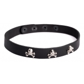 Кожаный чокер  Веселый Роджер - Sitabella - купить с доставкой в Находке
