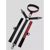 Ошейник с наручниками Reversible Faux Leather Collar and Wrist - Fifty Shades of Grey - купить с доставкой в Находке