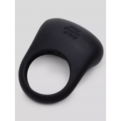 Черное эрекционное виброкольцо Sensation Rechargeable Vibrating Love Ring - Fifty Shades of Grey - в Находке купить с доставкой