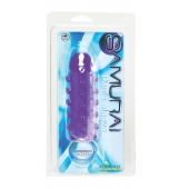 Закрытая фиолетовая насадка с пупырышками SAMURAI PENIS SLEEVE PURPLE - 14,5 см. - NMC - в Находке купить с доставкой