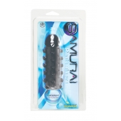 Дымчатая стимулирующая насадка с закрытой головкой SAMURAI PENIS SLEEVE BLACK - 14,5 см. - NMC - в Находке купить с доставкой