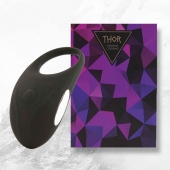 Черное эрекционное виброкольцо Thor Cockring - FeelzToys - в Находке купить с доставкой