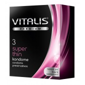 Ультратонкие презервативы VITALIS PREMIUM super thin - 3 шт. - Vitalis - купить с доставкой в Находке