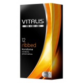 Ребристые презервативы VITALIS PREMIUM ribbed - 12 шт. - Vitalis - купить с доставкой в Находке