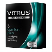 Контурные презервативы VITALIS PREMIUM comfort plus - 3 шт. - Vitalis - купить с доставкой в Находке