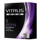Презервативы с утолщенной стенкой VITALIS PREMIUM strong - 3 шт. - Vitalis - купить с доставкой в Находке