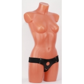 Универсальные черные трусики для страпона - БДСМ Арсенал - купить с доставкой в Находке
