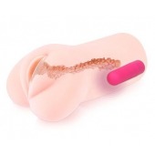 Телесный вибромастурбатор-вагина Sandara Auto - KOKOS - в Находке купить с доставкой