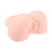 Вибрирующий мастурбатор-полуторс Olivia Say: вагина и анус - KOKOS - в Находке купить с доставкой