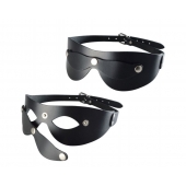 Черная кожаная маска  Новичок - Sitabella - купить с доставкой в Находке