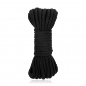 Черная хлопковая веревка для связывания Bondage Rope - 10 м. - Lux Fetish - купить с доставкой в Находке