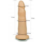 Телесная насадка Harness - 15,8 см. - LOVETOY (А-Полимер) - купить с доставкой в Находке