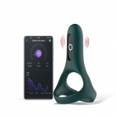 Изумрудное виброкольцо Magic Motion Rise с подхватом мошонки - Magic Motion - в Находке купить с доставкой