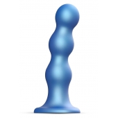 Голубая насадка Strap-On-Me Dildo Plug Balls size S - Strap-on-me - купить с доставкой в Находке
