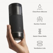 Черный мастурбатор с контролем всасывания Arcwave Pow Stroker - Arcwave - в Находке купить с доставкой