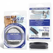 Кольцо на пенис из искусственной кожи на липучке VELCRO COCK RING - 5 см. - BlueLine - в Находке купить с доставкой
