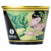 Массажная свеча Exotic Green Tea с ароматом зелёного чая - 170 мл. - Shunga - купить с доставкой в Находке