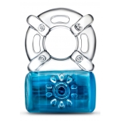 Синее эрекционное виброкольцо Pleaser Rechargeable C-Ring - Blush Novelties - в Находке купить с доставкой