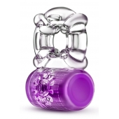 Фиолетовое эрекционное виброкольцо Pleaser Rechargeable C-Ring - Blush Novelties - в Находке купить с доставкой
