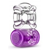 Фиолетовое эрекционное виброкольцо One Night Stand Vibrating C-Ring - Blush Novelties - в Находке купить с доставкой