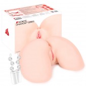 Телесный вибромастурбатор-полуторс Hanna Onahole 002 Real Hips - KOKOS - в Находке купить с доставкой