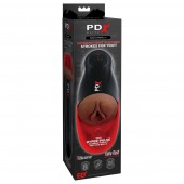 Коричневый мастурбатор-вагина с вибрацией Fuck-O-Matic 2 - Pipedream - в Находке купить с доставкой