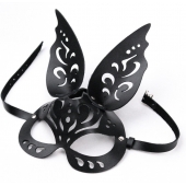 Черная ажурная маска  Зайка  с ушками - Crazy Handmade - купить с доставкой в Находке