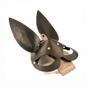 Черная гладкая маска  Зайка  с длинными ушками - Crazy Handmade - купить с доставкой в Находке