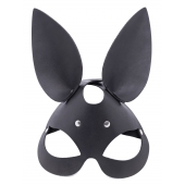 Черная гладкая маска  Зайка  с длинными ушками - Crazy Handmade - купить с доставкой в Находке