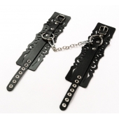 Узорчатые кожаные оковы с регулируемыми ремешками - Crazy Handmade - купить с доставкой в Находке