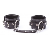 Кожаные двухслойные оковы с регулируемыми ремешками - Crazy Handmade - купить с доставкой в Находке