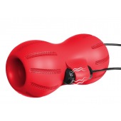 Красный тугой мастурбатор с вибропулями  и пультом - S-HANDE - в Находке купить с доставкой