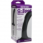 Черная изогнутая насадка Vac-U-Lock G-Spot - 16,5 см. - Doc Johnson - купить с доставкой в Находке