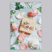 Полиэтиленовый пакет  Подарочек  с вырубной усиленной ручкой - 20 х 30 см. - Сима-Ленд - купить с доставкой в Находке