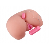 Вагина из кибер-кожи с выносным пультом управления вибрацией - LOVETOY (А-Полимер) - в Находке купить с доставкой