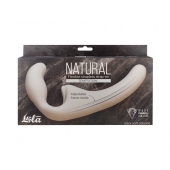 Бежевый безремневой страпон Temptation - Lola Games - купить с доставкой в Находке