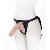 Реалистичный фаллос на поясе Harness - 20,5 см. - LOVETOY (А-Полимер) - купить с доставкой в Находке