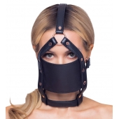 Черный намордник с кляпом-шаром Head Harness With A Gag - Orion - купить с доставкой в Находке