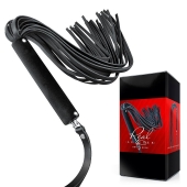 Черная кожаная плеть-флоггер - 84 см. - Notabu - купить с доставкой в Находке