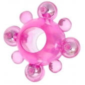 Эрекционное кольцо c бусинками - Toyfa Basic - в Находке купить с доставкой