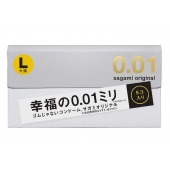 Презервативы Sagami Original 0.02 L-size увеличенного размера - 5 шт. - Sagami - купить с доставкой в Находке