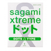 Презерватив Sagami Xtreme Type-E с точками - 1 шт. - Sagami - купить с доставкой в Находке