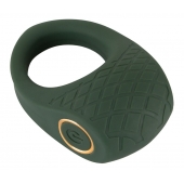 Зеленое эрекционное виброкольцо Luxurious Vibro Cock Ring - Orion - в Находке купить с доставкой